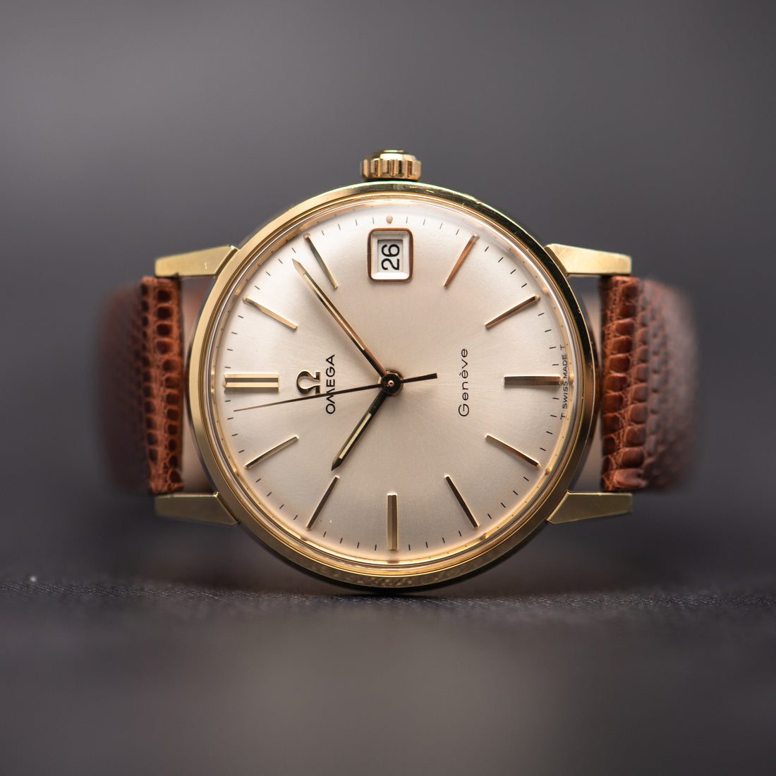 1967 OMEGA SEAMASTER GENEVE QUICKSET SUNBURST CAL. 613 REF. 136.011