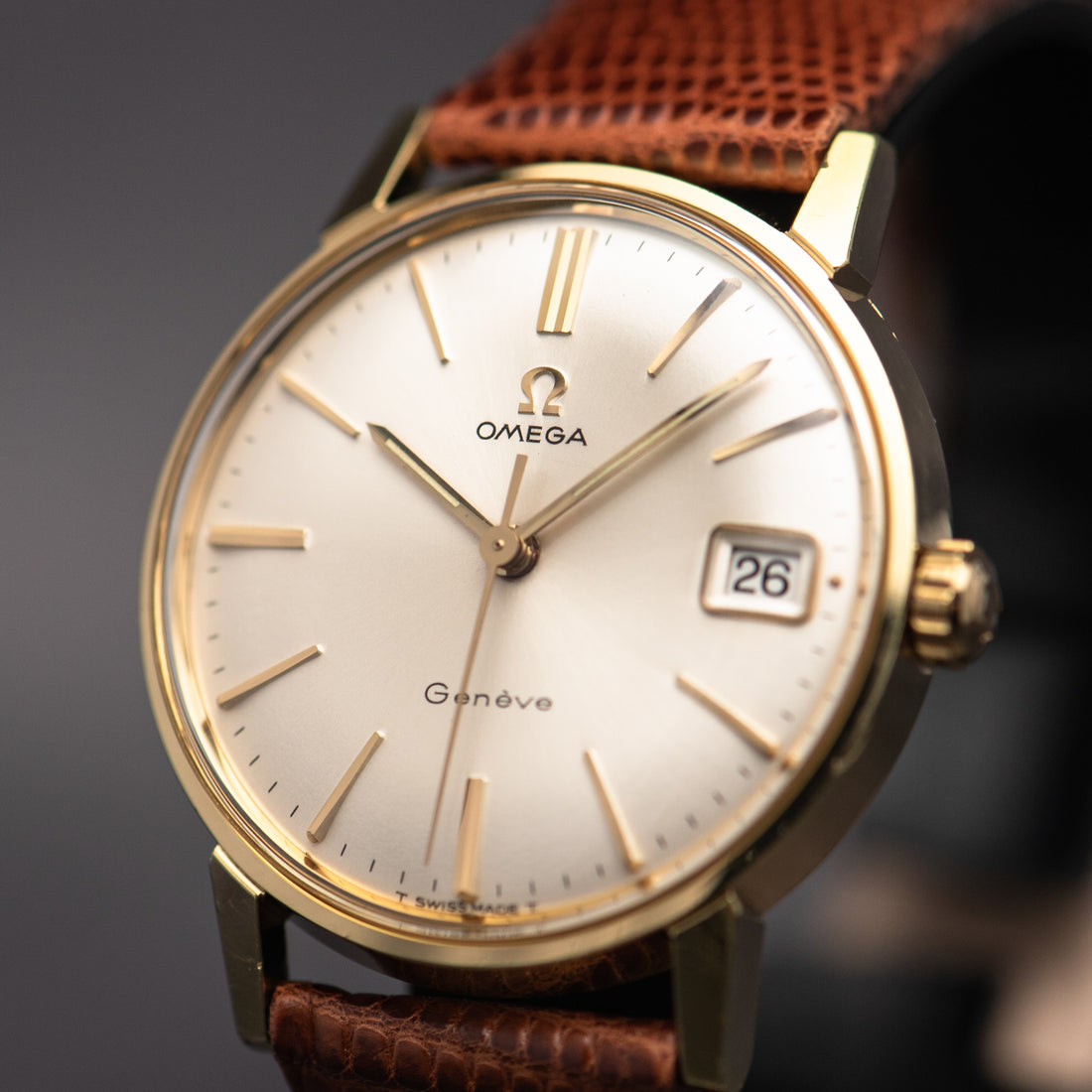 1967 OMEGA SEAMASTER GENEVE QUICKSET SUNBURST CAL. 613 REF. 136.011
