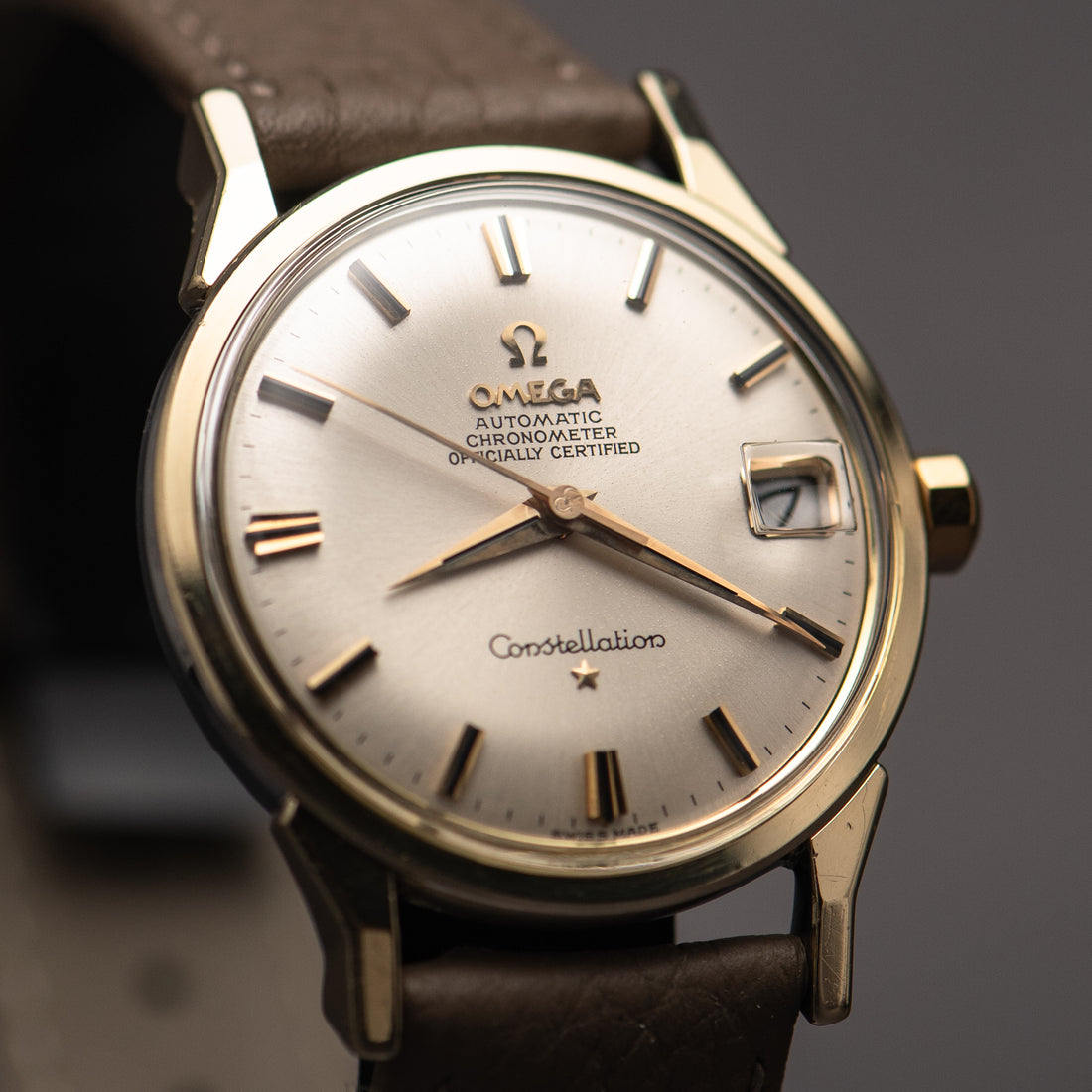 1966 OMEGA CONSTELLATION SUNBURST DOG-LEG CAL. 561 REF. 168.005