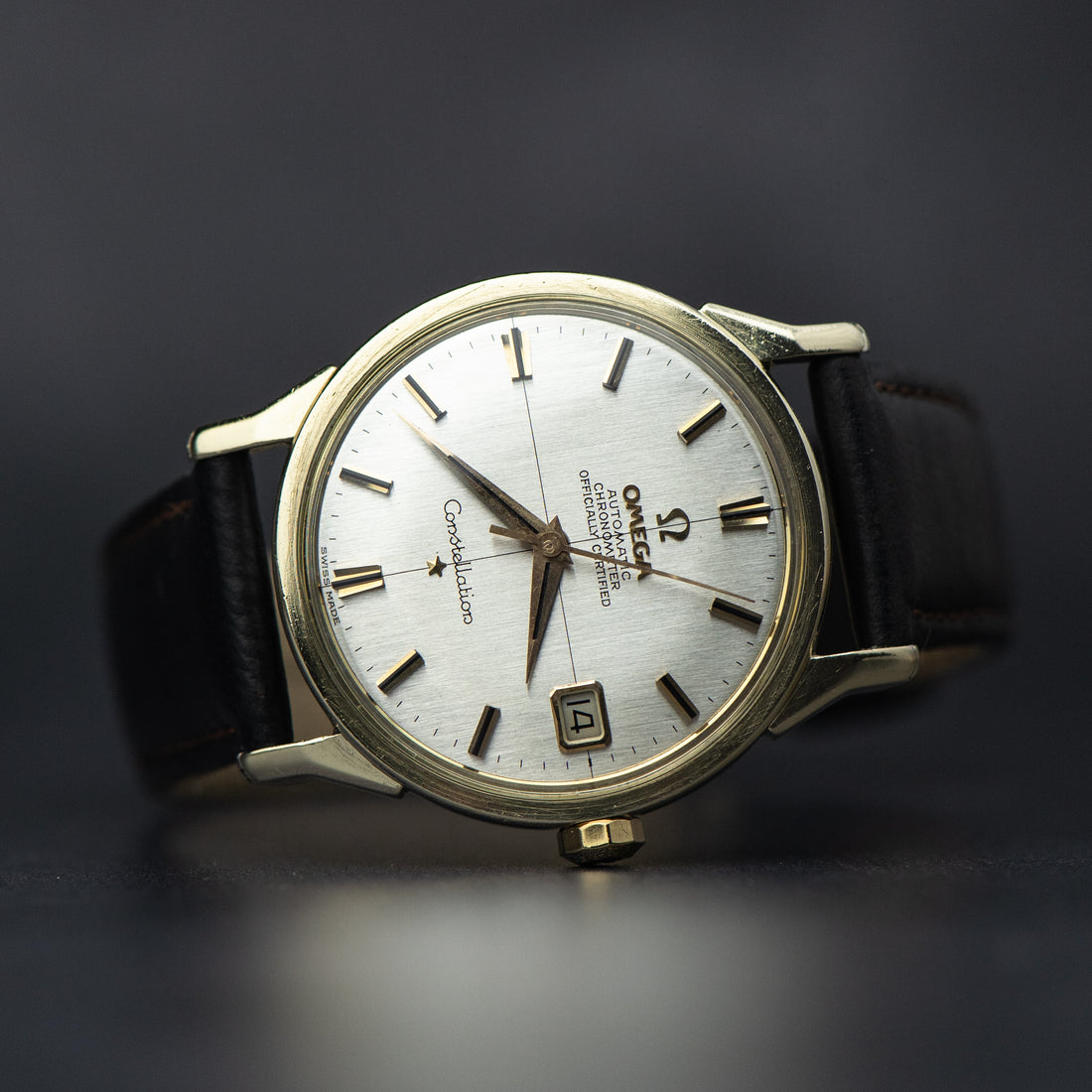 1966 OMEGA CONSTELLATION CROSSHAIR DOG-LEG CAL. 561 REF. 168.005