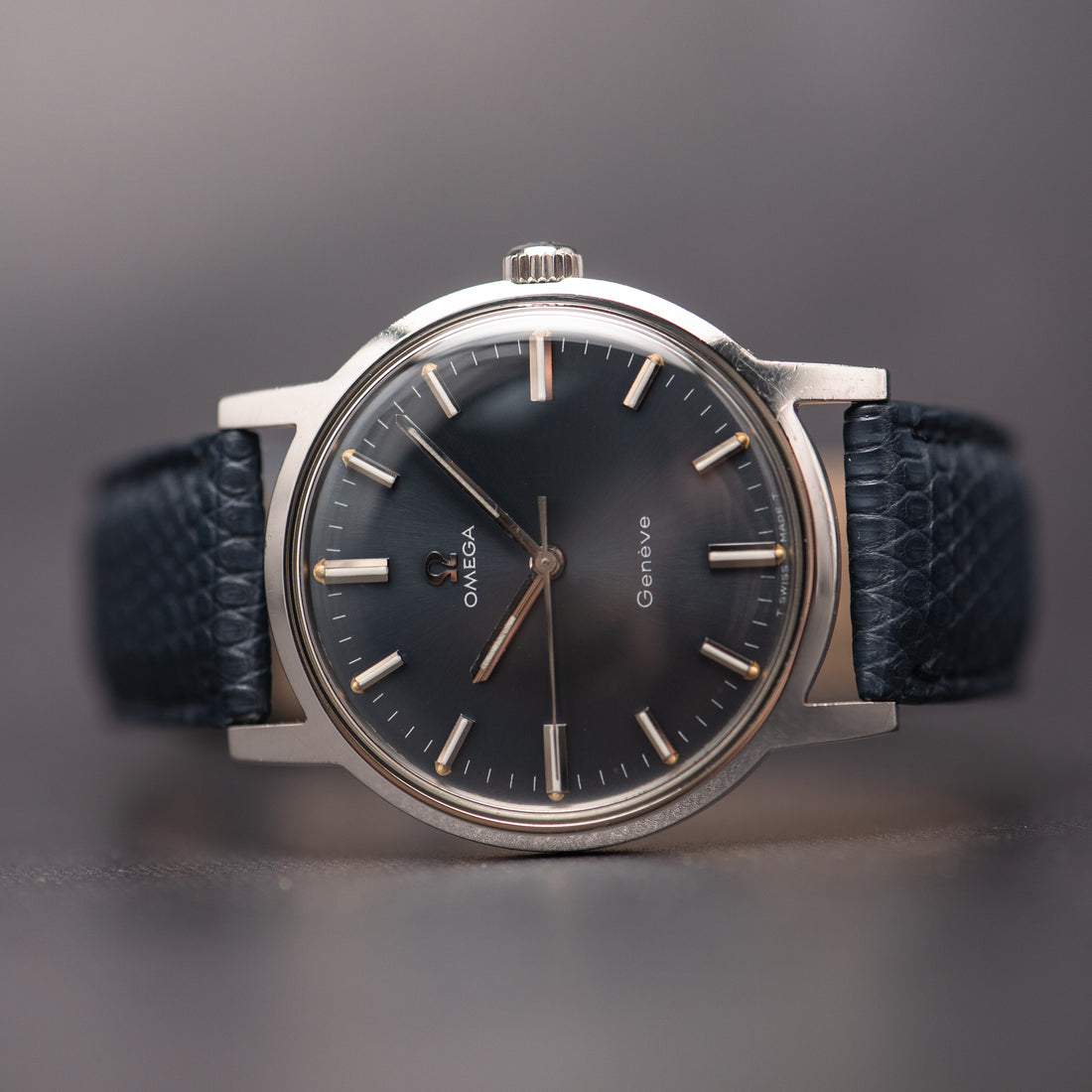 1969 OMEGA GENEVE BLUE SUNBURST CAL. 601 REF. 135.070