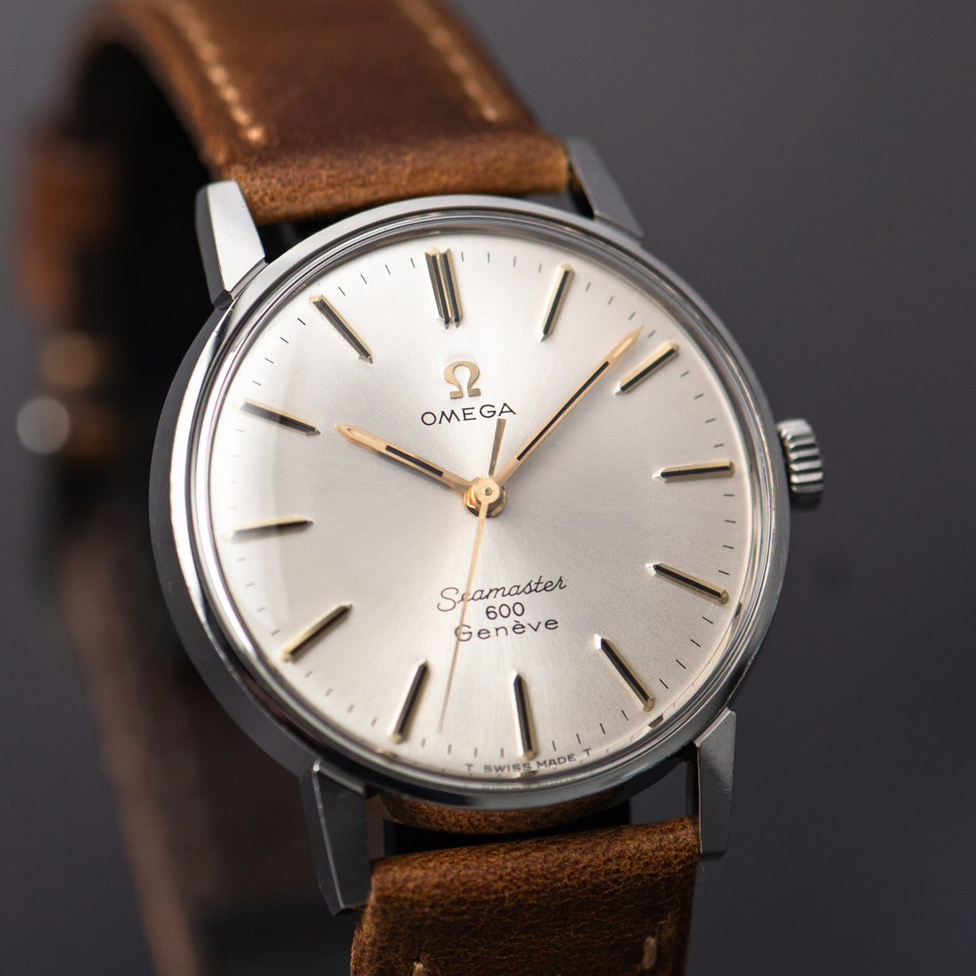 1967 DOUBLE SIGNED OMEGA SEAMASTER 600 GENEVE SUNBURST CAL. 601 REF. 135.011
