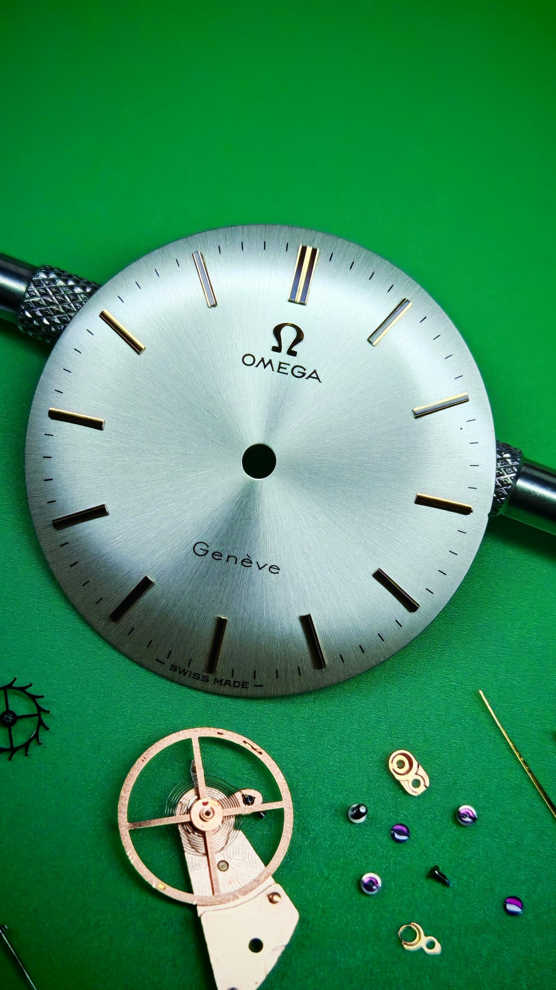 1968 14K GOLD OMEGA GENEVE SUNBURST CAL. 601 REF. 131.021 SP