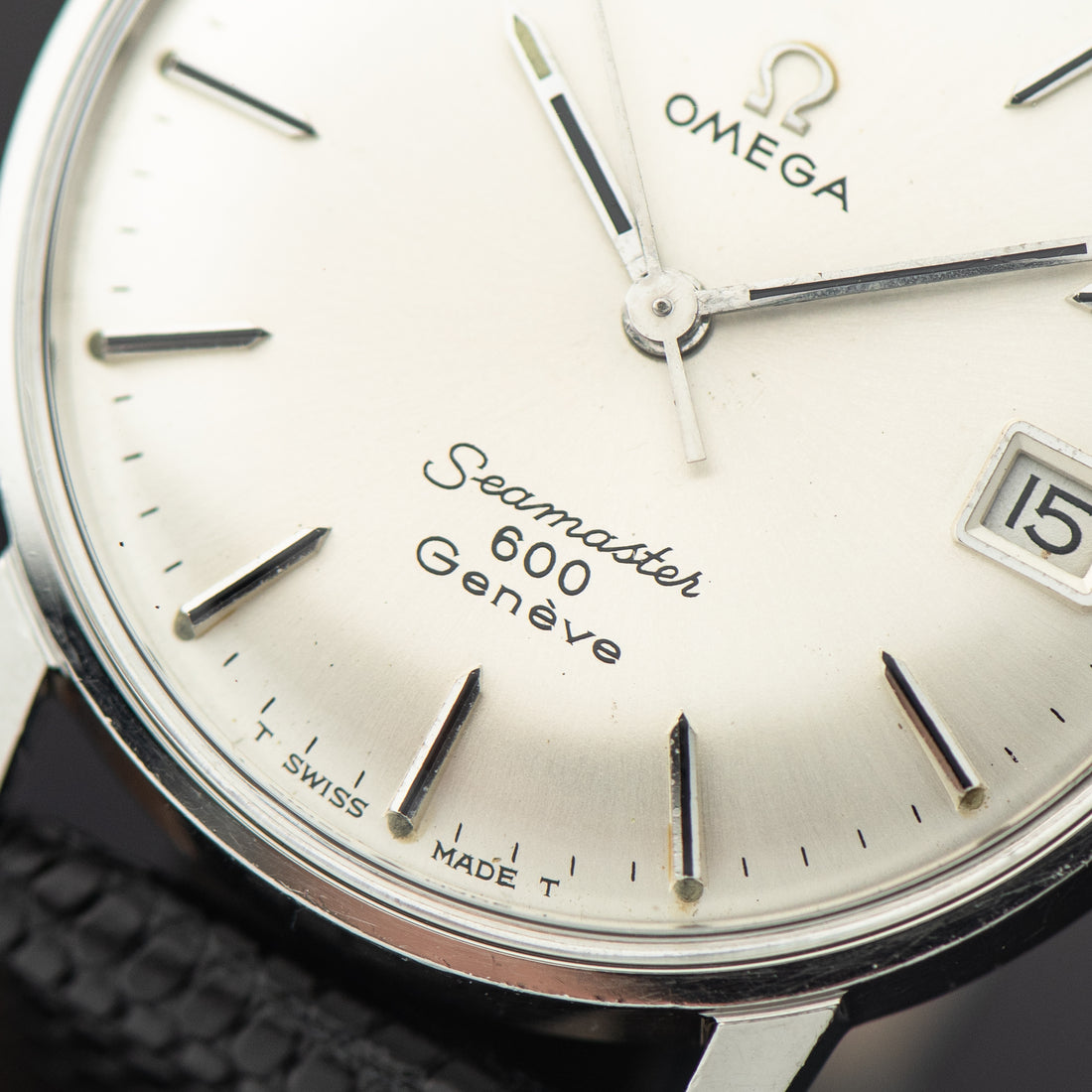 1967 DOUBLE SIGNED OMEGA SEAMASTER 600 GENEVE QUICKSET SUNBURST CAL. 613 REF. 136.011