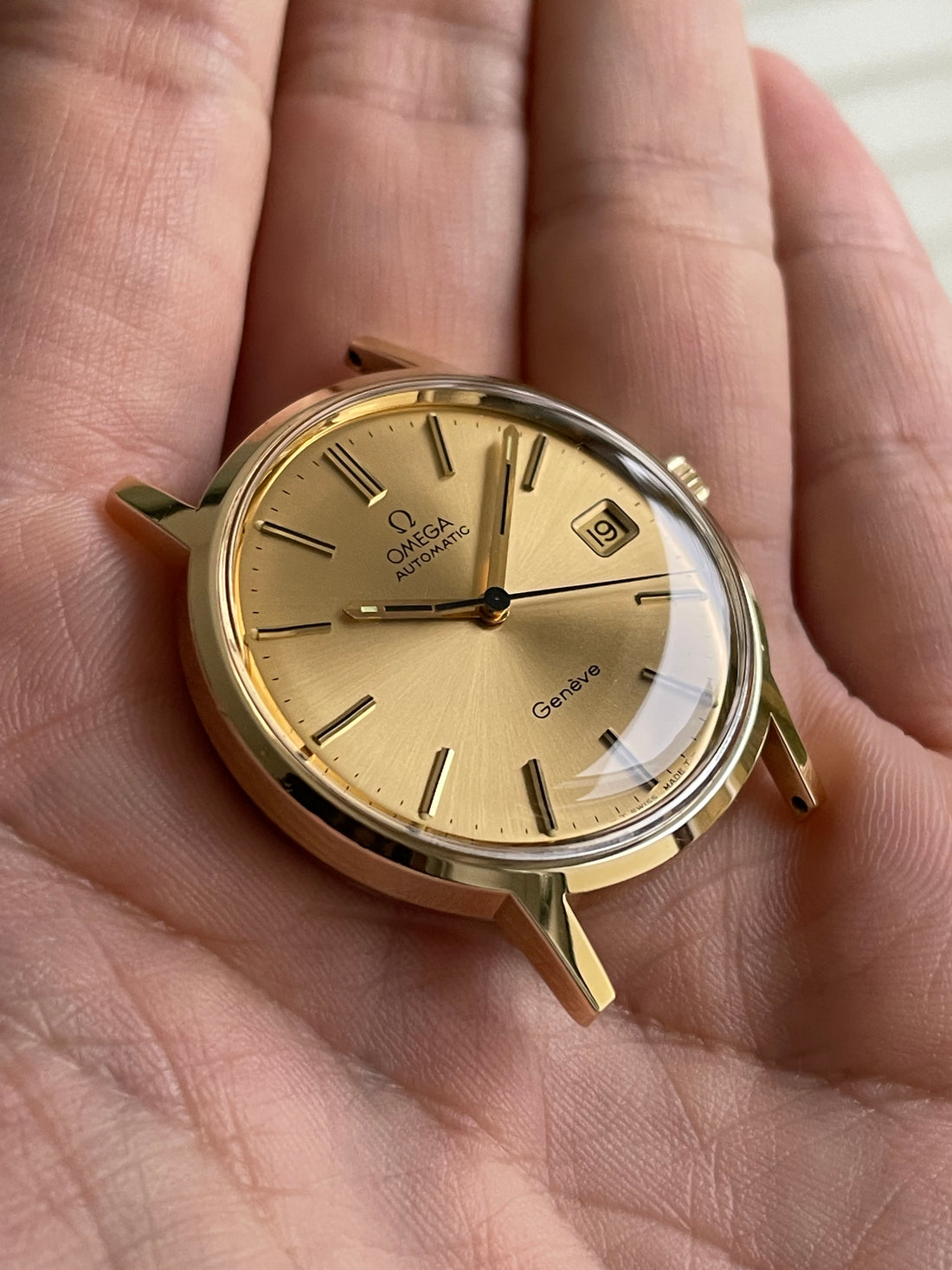 1974 OMEGA GENEVE QUICKSET SUNBURST CAL. 1012 REF. 166.0163
