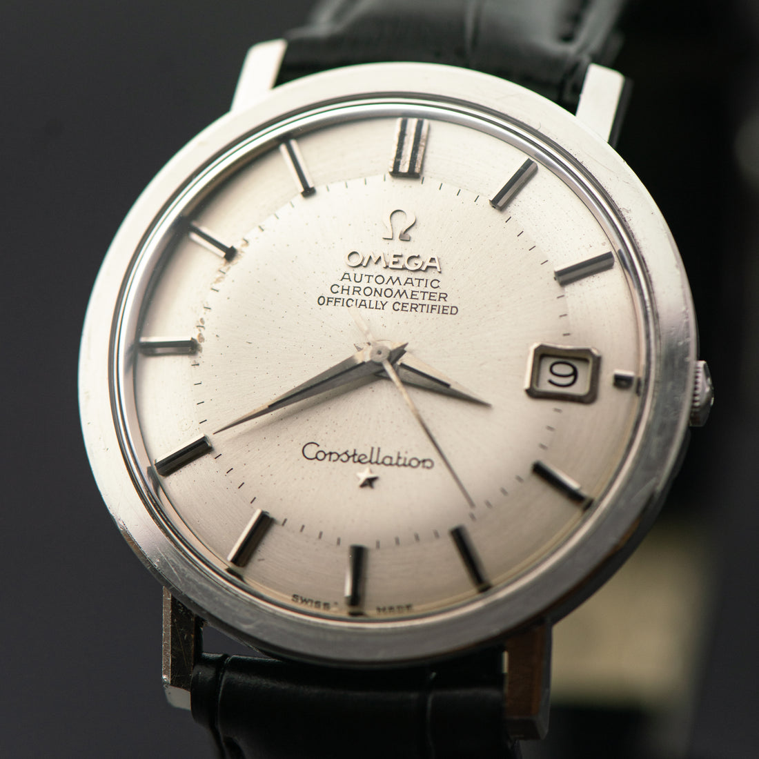 1966 OMEGA CONSTELLATION PIE PAN HIDDEN CROWN CAL. 561 REF. 168.004