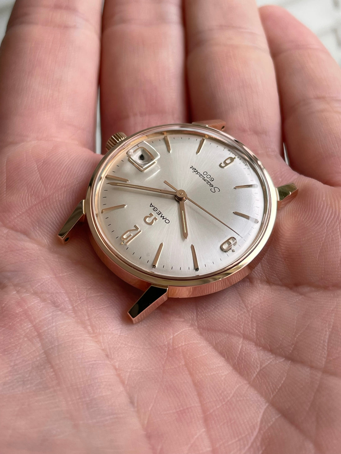 1967 ROSE GOLD OMEGA SEAMASTER 600 SUNBURST EXPLORER CAL. 611 REF. 136.011