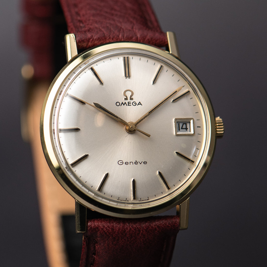 1969 OMEGA GENEVE QUICKSET SUNBURST CAL. 613 REF. 132.019