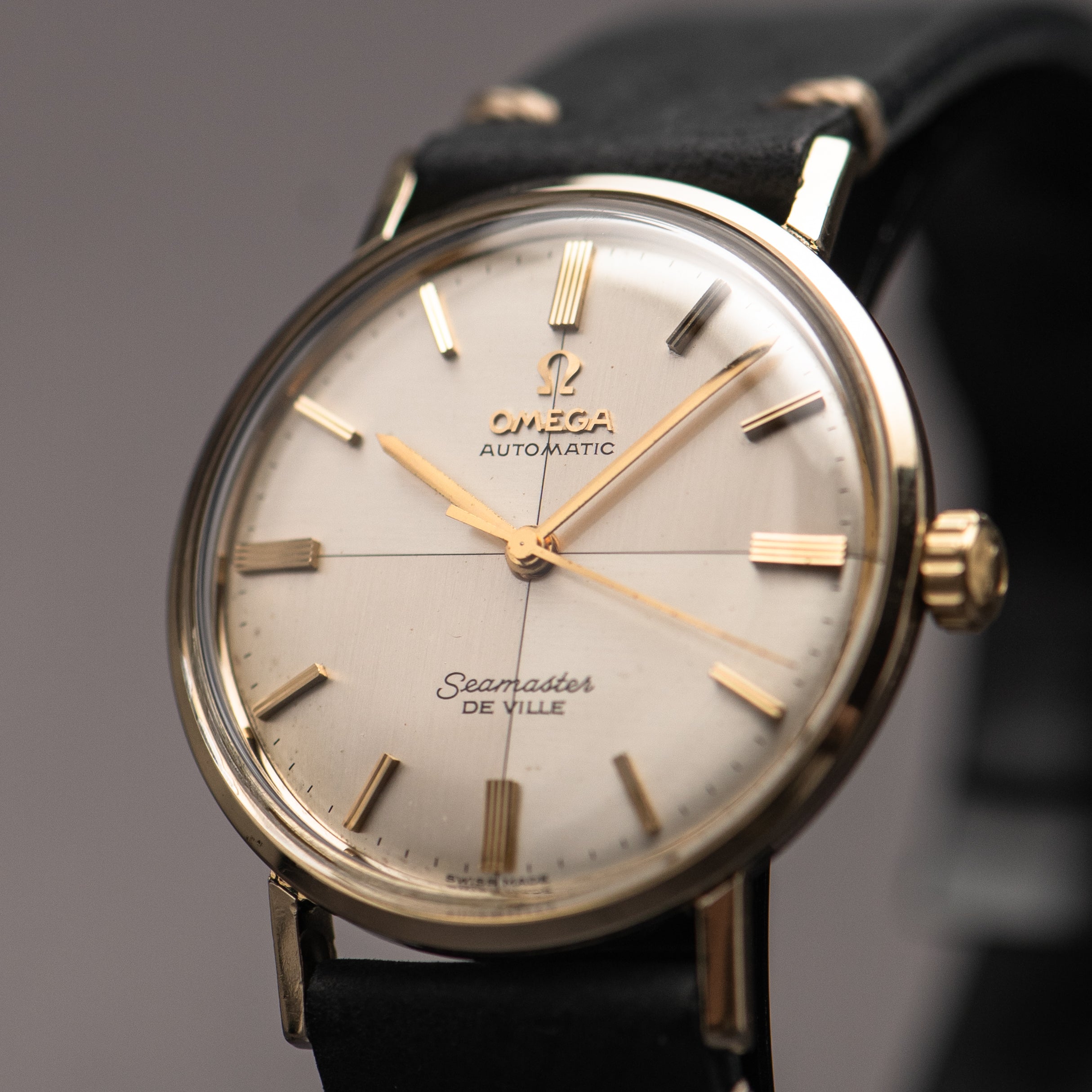 1964 14K GOLD FILLED OMEGA SEAMASTER DE VILLE HARLEQUIN CAL. 550