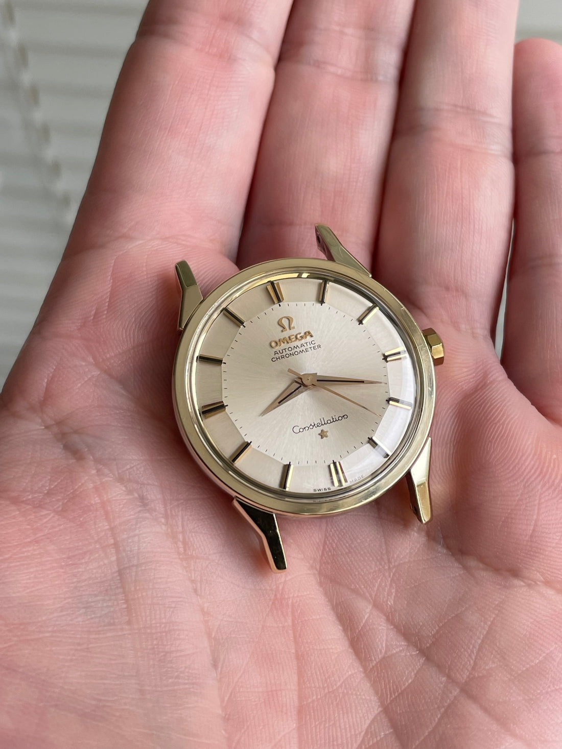 1962 OMEGA CONSTELLATION PIE PAN SUNBURST DOG-LEG CAL. 551 REF. 14900 61 SC