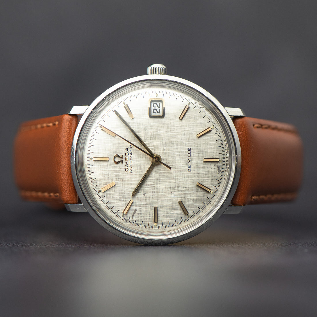 1968 OMEGA DE VILLE LINEN QUICKSET CAL. 565 REF. 166.033