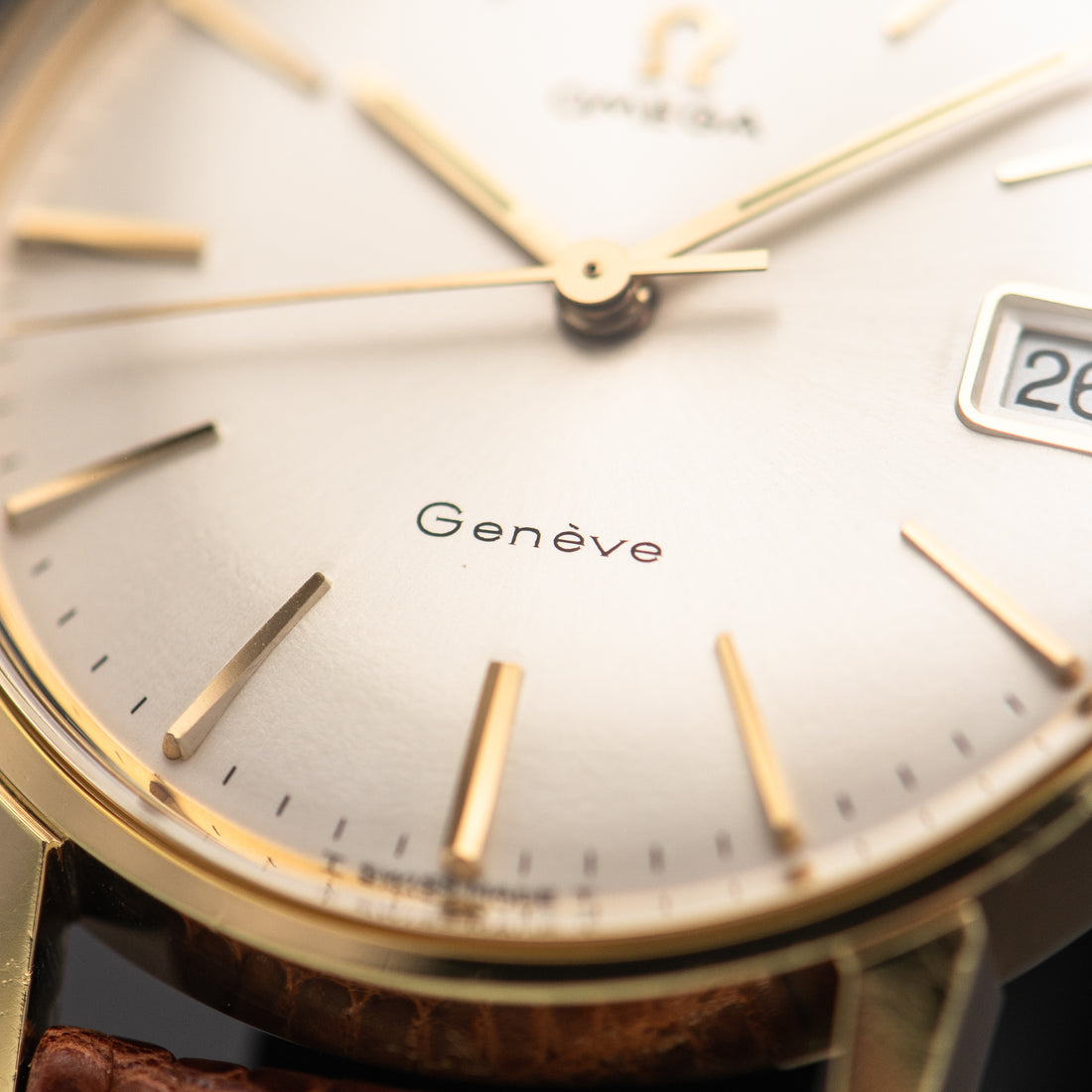 1967 OMEGA SEAMASTER GENEVE QUICKSET SUNBURST CAL. 613 REF. 136.011