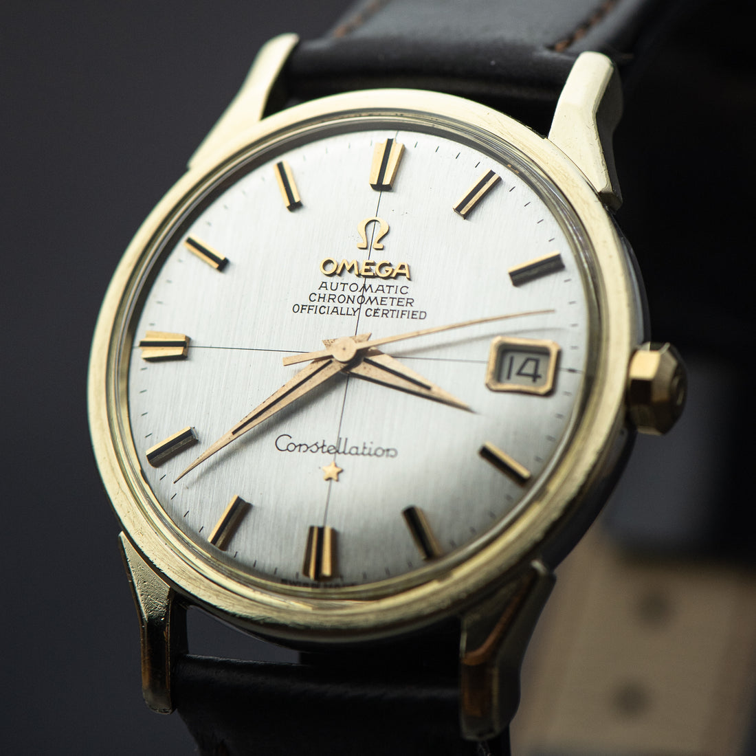 1966 OMEGA CONSTELLATION CROSSHAIR DOG-LEG CAL. 561 REF. 168.005