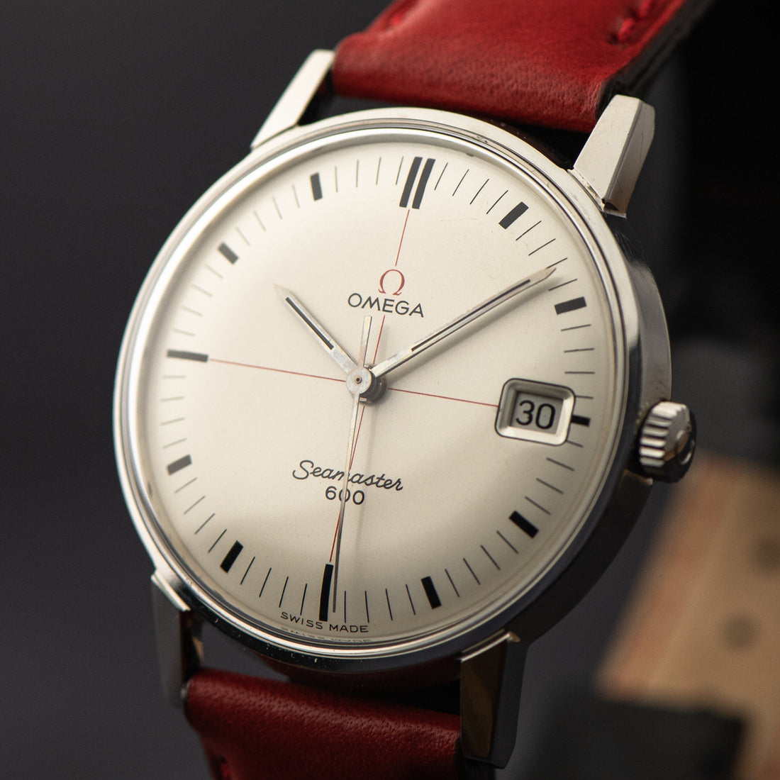 1965 OMEGA SEAMASTER 600 WHITE TECHNICAL RED CROSSHAIR CAL. 611 REF. 136.011