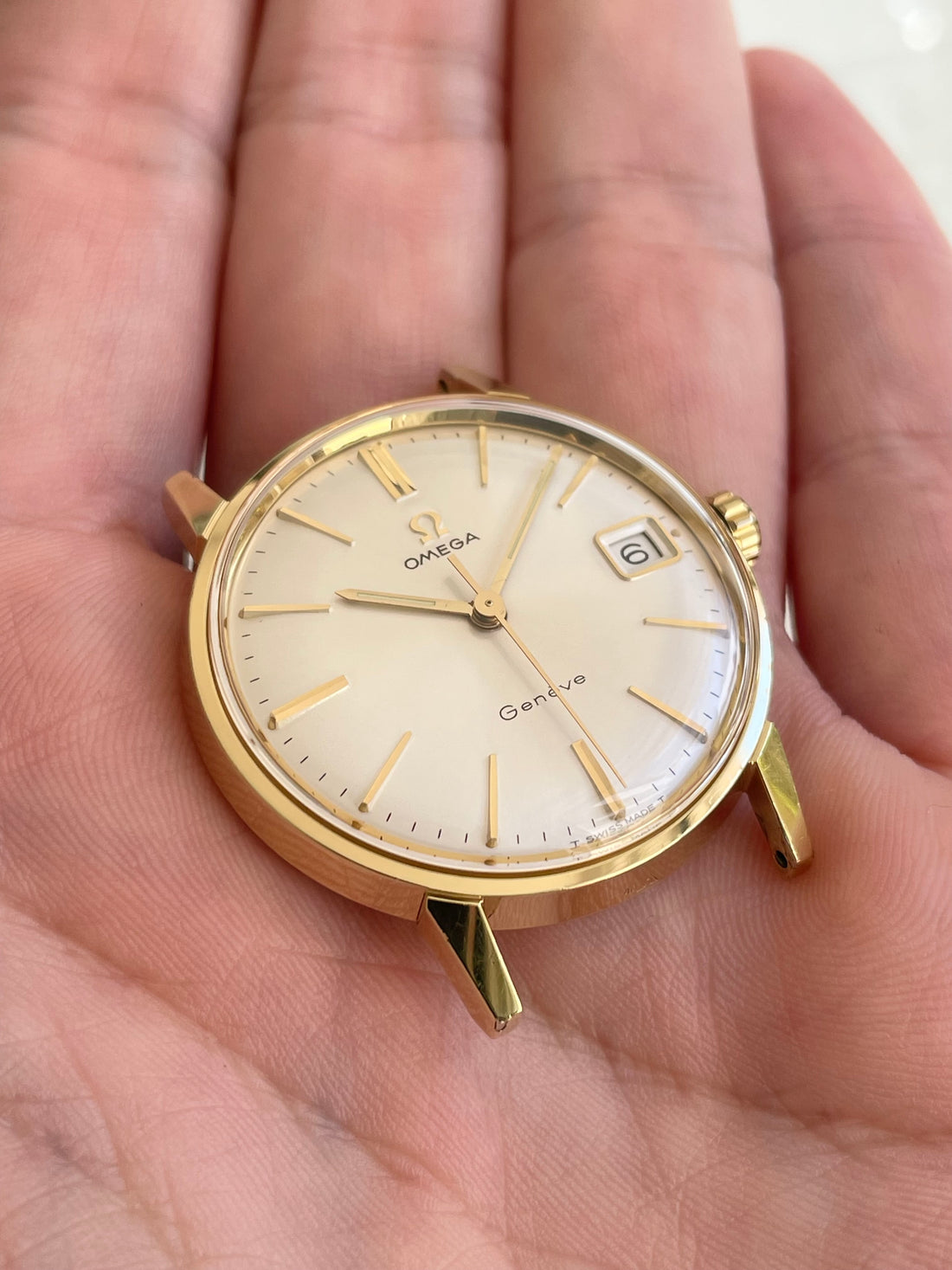 1967 OMEGA SEAMASTER GENEVE QUICKSET SUNBURST CAL. 613 REF. 136.011