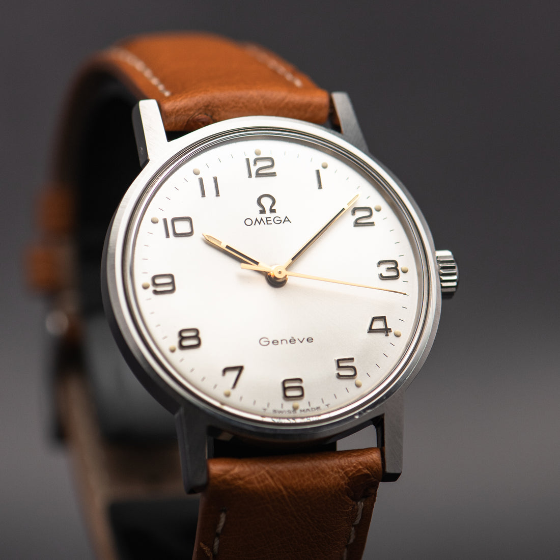 1969 OMEGA GENEVE ARABIC CAL. 601 REF. 135.070