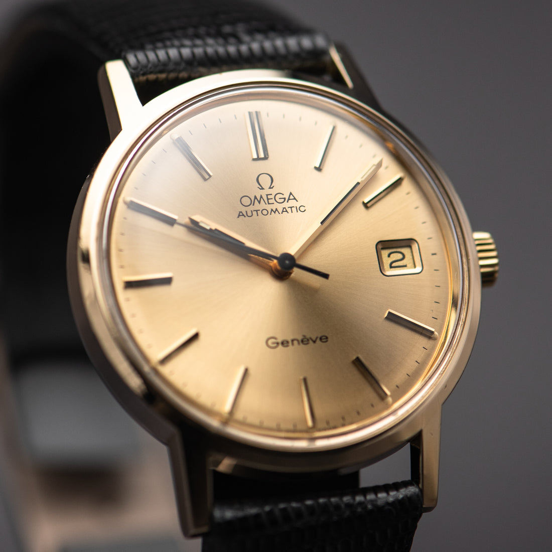 1974 OMEGA GENEVE QUICKSET SUNBURST CAL. 1012 REF. 166.0163
