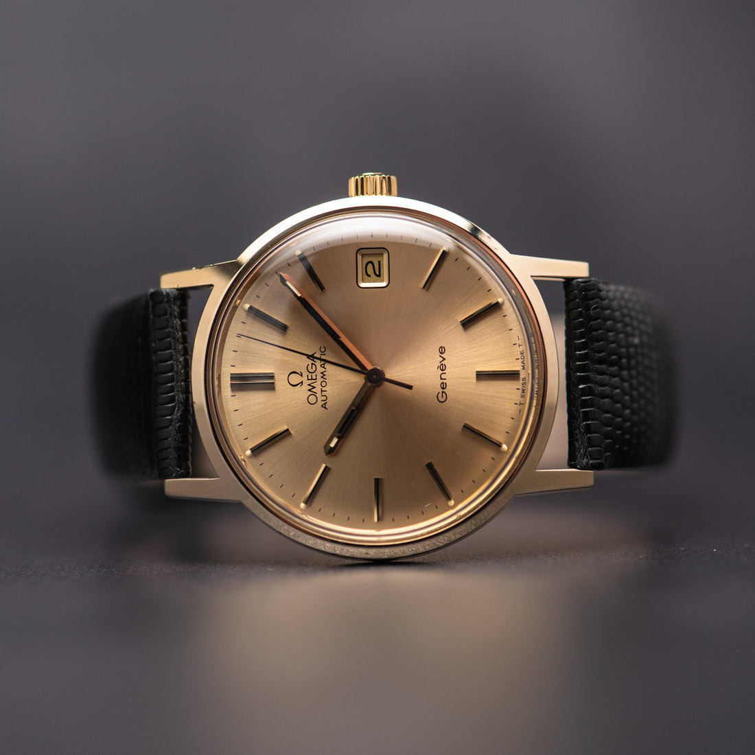 1974 OMEGA GENEVE QUICKSET SUNBURST CAL. 1012 REF. 166.0163