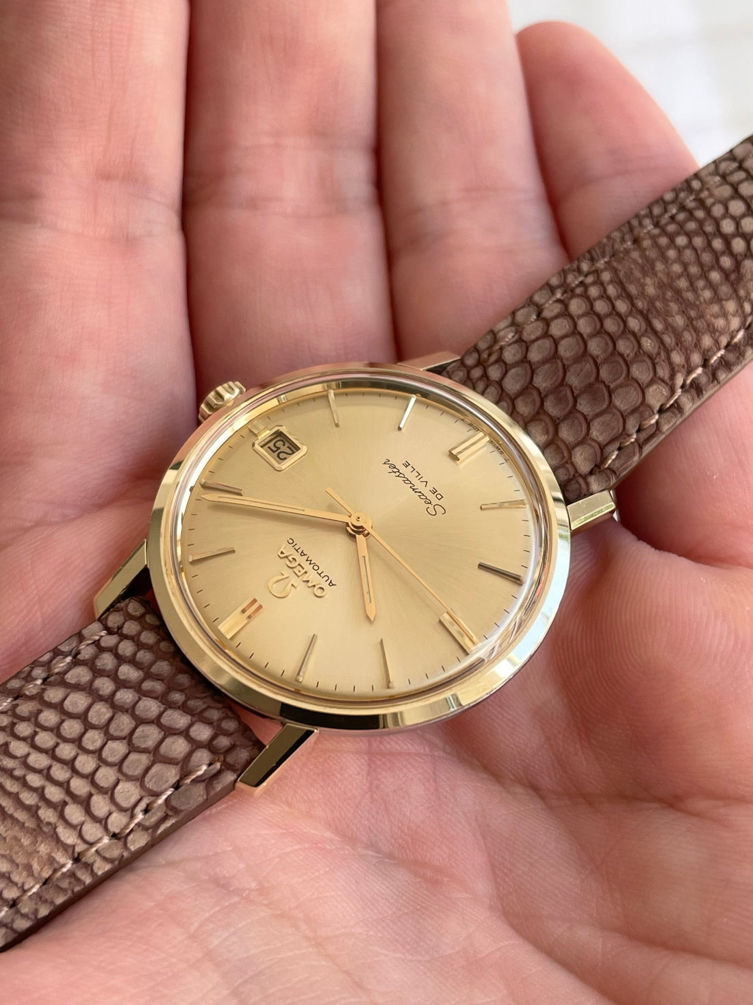 1967 OMEGA SEAMASTER DE VILLE QUICKSET SUNBURST CAL. 565 REF. 166.020 SP