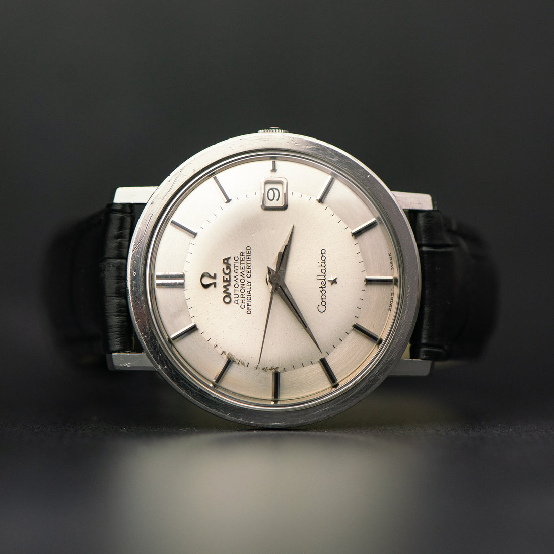 1966 OMEGA CONSTELLATION PIE PAN HIDDEN CROWN CAL. 561 REF. 168.004