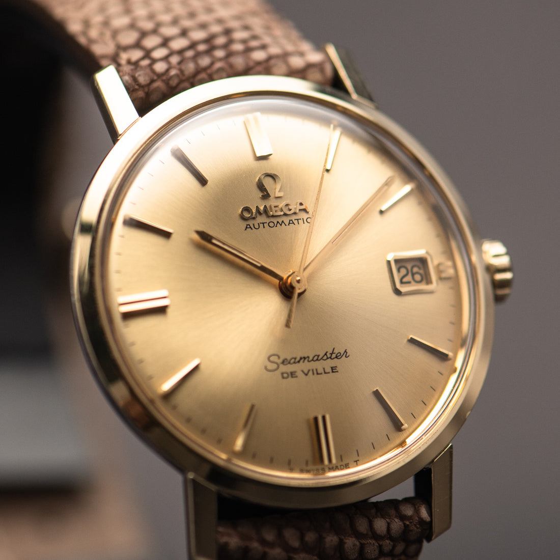 1967 OMEGA SEAMASTER DE VILLE QUICKSET SUNBURST CAL. 565 REF. 166.020 SP