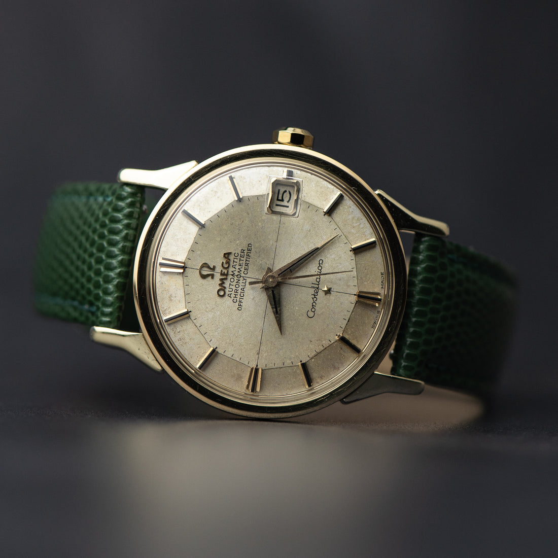 1966 OMEGA CONSTELLATION CROSSHAIR PIE PAN DOG-LEG CAL. 561 REF. 168.005