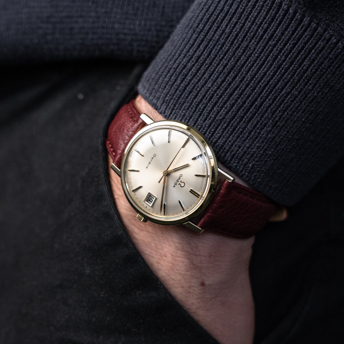 1969 OMEGA GENEVE QUICKSET SUNBURST CAL. 613 REF. 132.019