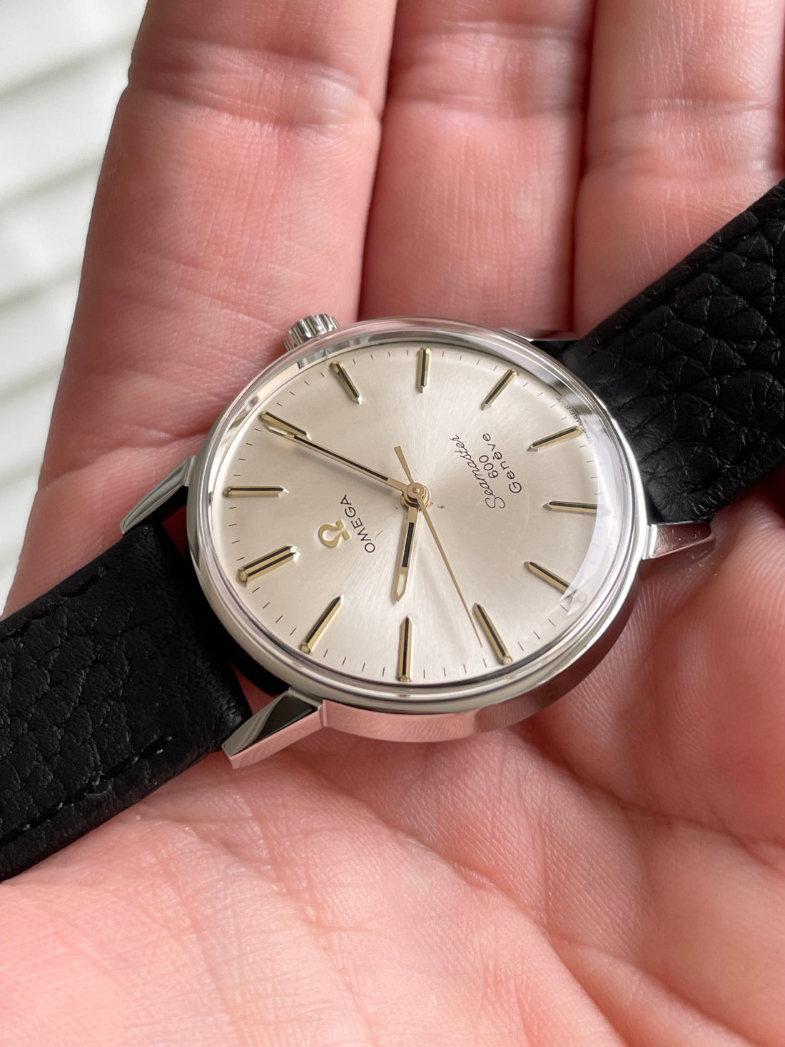 1967 DOUBLE SIGNED OMEGA SEAMASTER 600 GENEVE SUNBURST CAL. 601 REF. 135.011