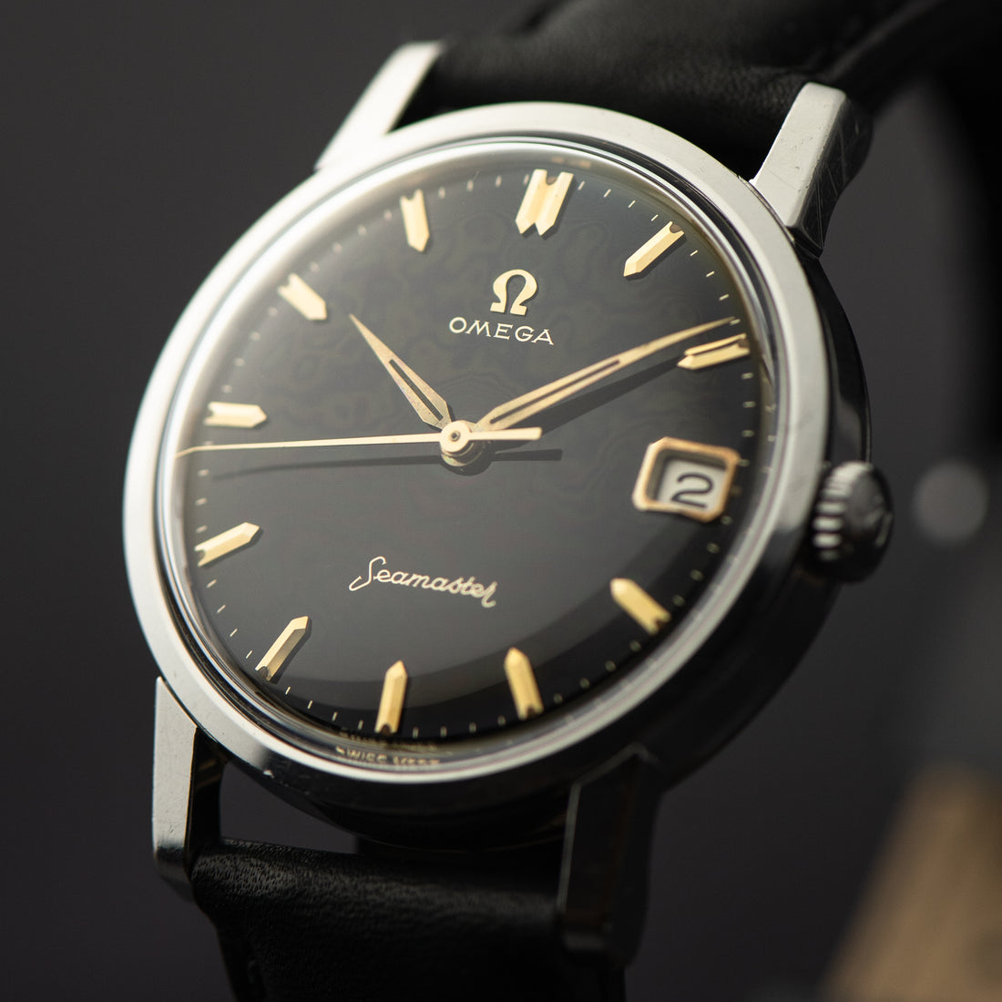 1960 OMEGA SEAMASTER GLOSS BLACK CAL. 610 REF. 14384 4 SC