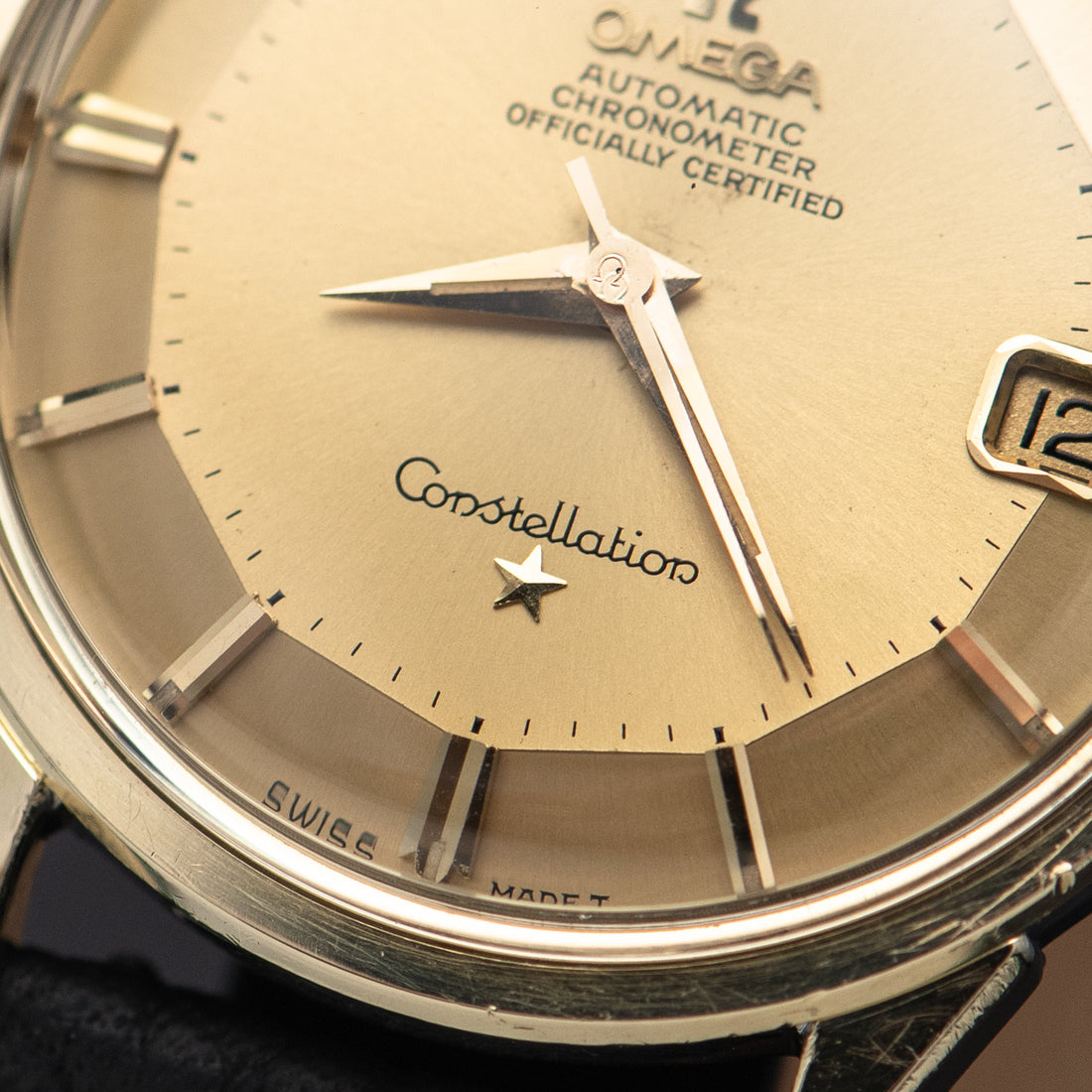 1967 OMEGA CONSTELLATION PIE PAN QUICKSET DOG-LEG CAL. 564 REF. 168.005