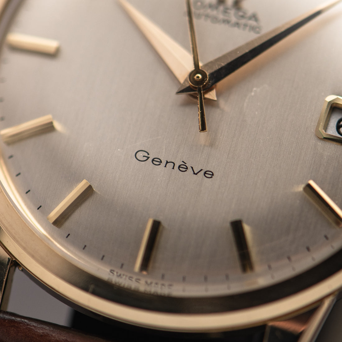 1968 9K GOLD OMEGA GENEVE QUICKSET WITH PAPERWORK CAL. 565 REF. 161/25418