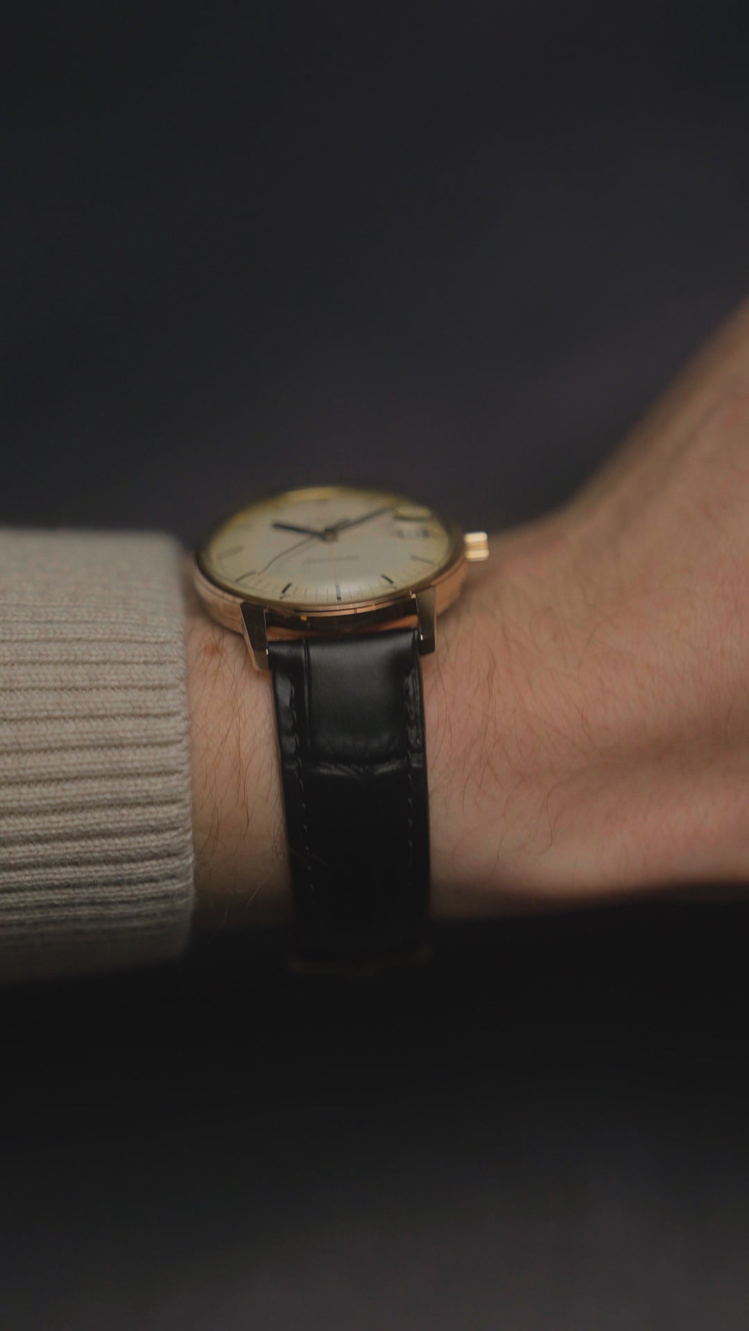 1967 ROSE GOLD OMEGA SEAMASTER SPEEDMASTER COMPANION WHITE TECHNICAL RED CROSSHAIR QUICKSET CAL. 565 REF. 166.002