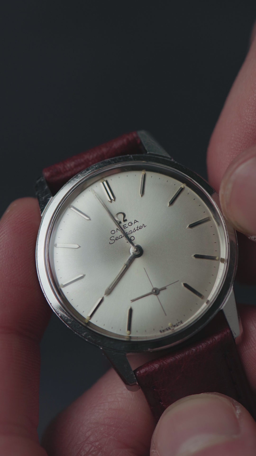 1963 OMEGA SEAMASTER 30 SUNBURST CROSSHAIR SUB SECONDS CAL. 269 REF. 125.007-63