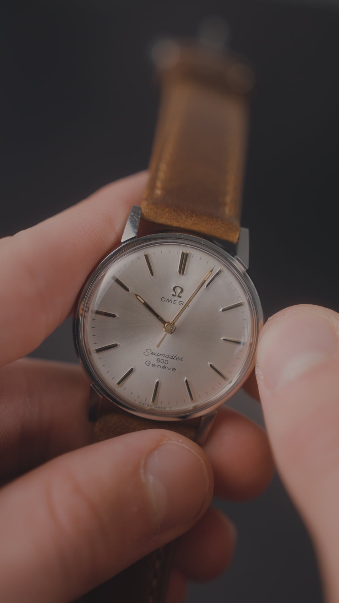 1967 DOUBLE SIGNED OMEGA SEAMASTER 600 GENEVE SUNBURST CAL. 601 REF. 135.011