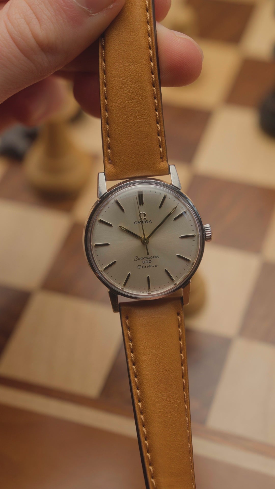 1967 DOUBLE SIGNED OMEGA SEAMASTER 600 GENEVE SUNBURST CAL. 601 REF. 135.011
