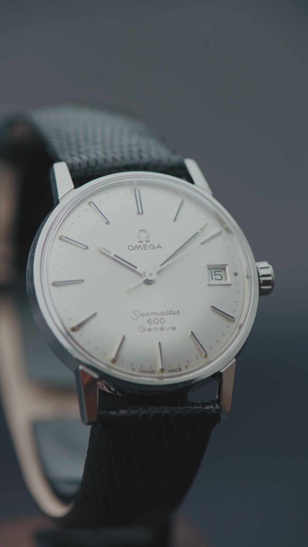1967 DOUBLE SIGNED OMEGA SEAMASTER 600 GENEVE QUICKSET SUNBURST CAL. 613 REF. 136.011