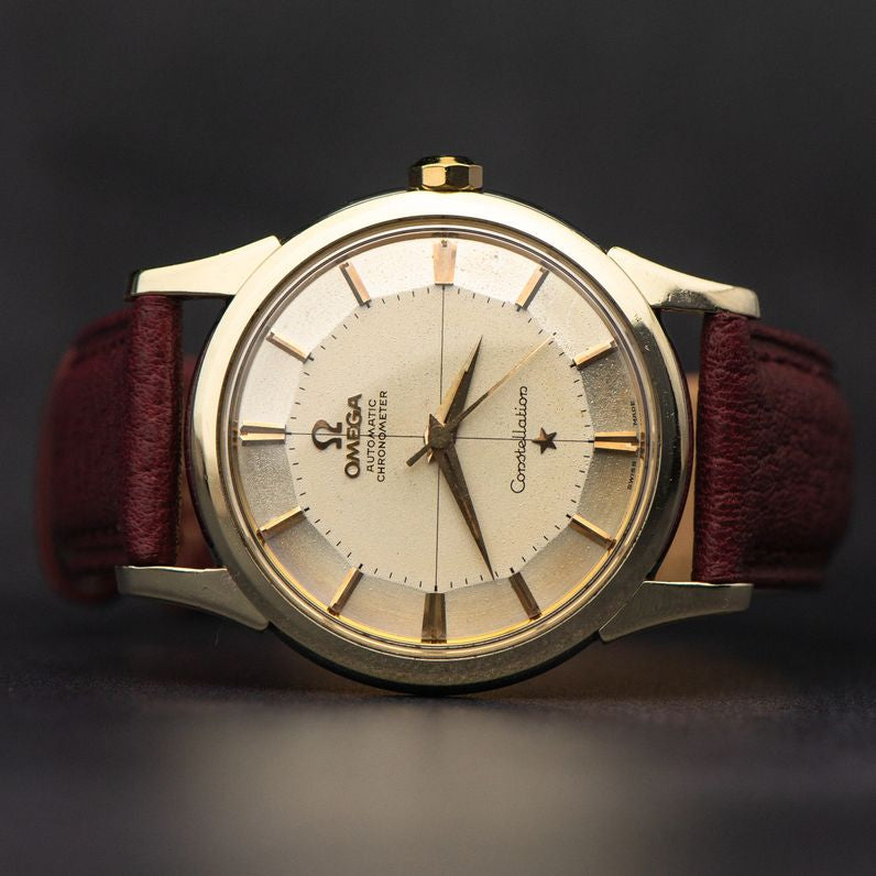 1961 OMEGA CONSTELLATION TWO TONE CROSSHAIR PIE PAN CAL. 551 REF. 14381 11 SC