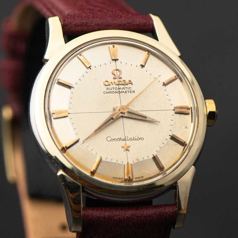 1961 OMEGA CONSTELLATION TWO TONE CROSSHAIR PIE PAN CAL. 551 REF. 14381 11 SC