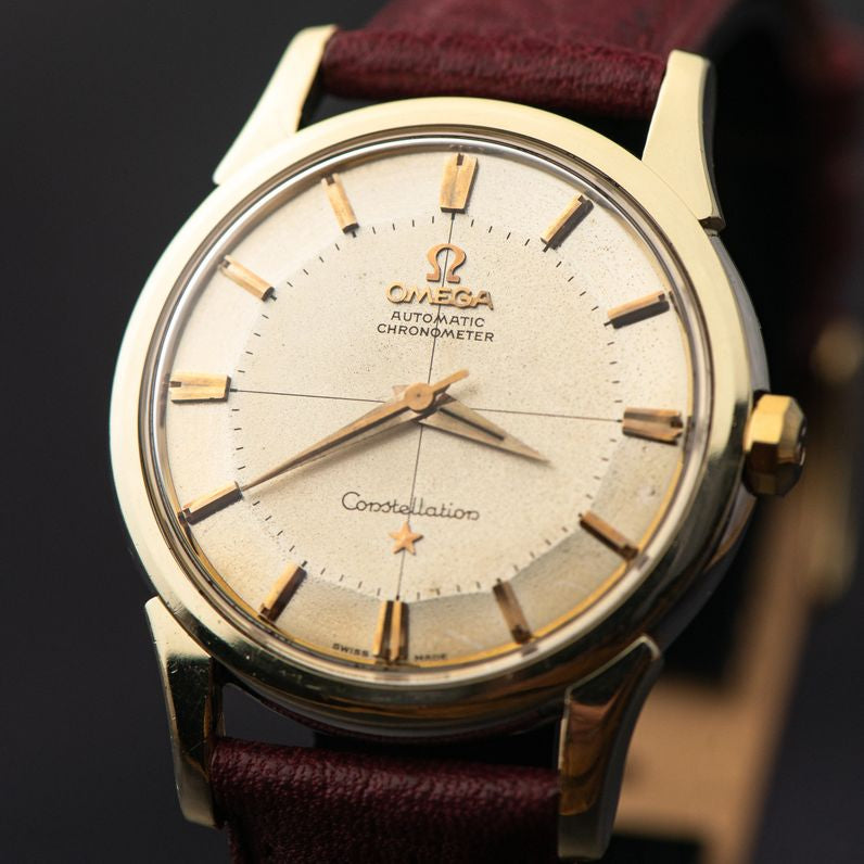 1961 OMEGA CONSTELLATION TWO TONE CROSSHAIR PIE PAN CAL. 551 REF. 14381 11 SC