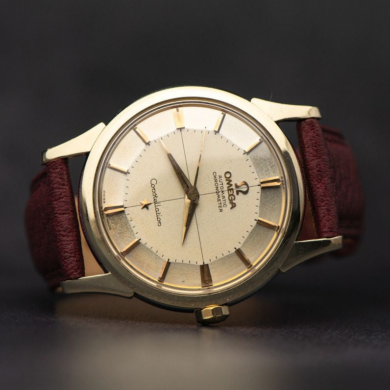 1961 OMEGA CONSTELLATION TWO TONE CROSSHAIR PIE PAN CAL. 551 REF. 14381 11 SC